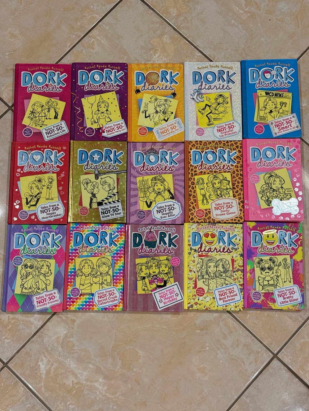Dork Diaries 1-14 & 16-Book Collection - Colorful Hardcover/Hardback Set